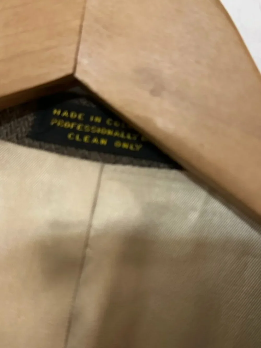 OSCAR DE LA RENTA Suit Jacket Blazer Sport Coat Size 44L Brown 2 Button wool